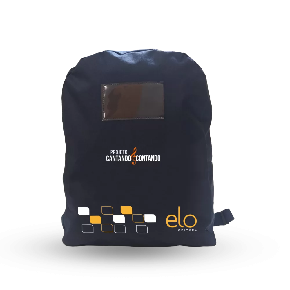 mochila Cantando e Contando